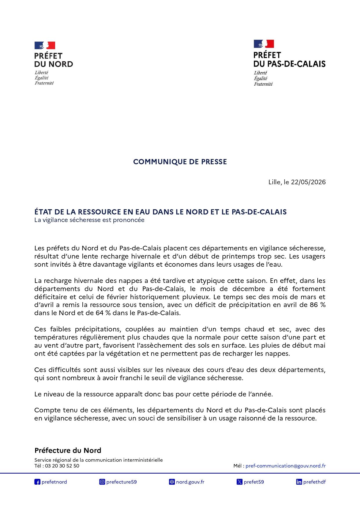2026 05 22 cp vigilance secheresse 59 62 page 0001