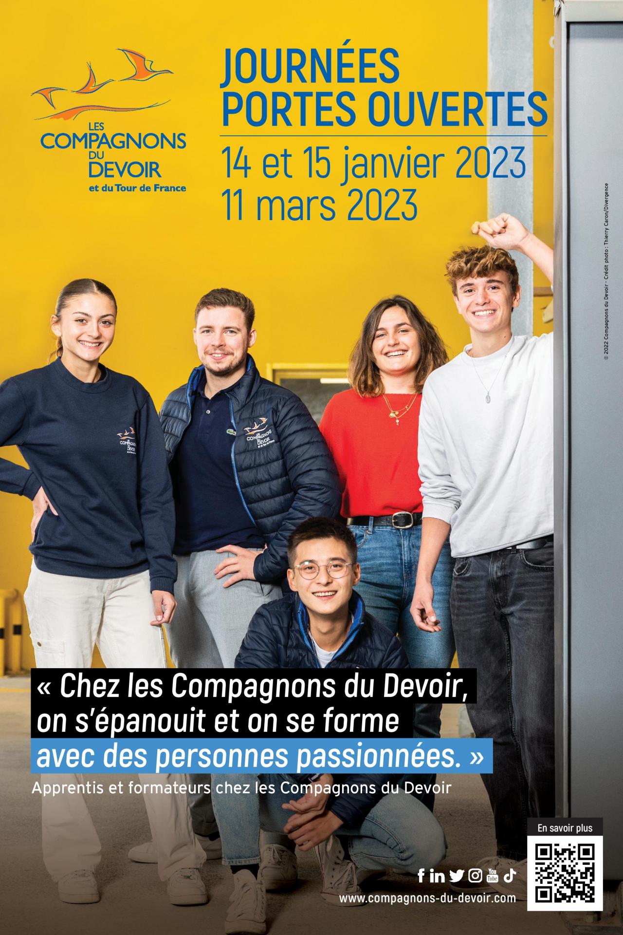 Affiche les compagnons du devoir 2023 aocdtf