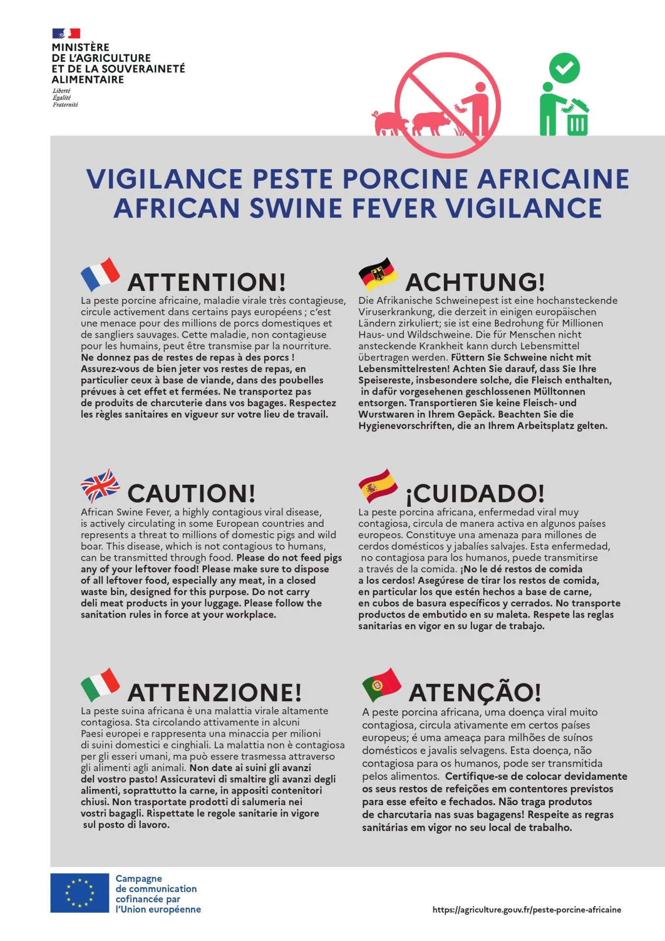 Affiche vigilance ppa en 12 langues page 0001