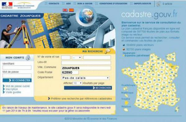 Cadastre zouafques lacleweb