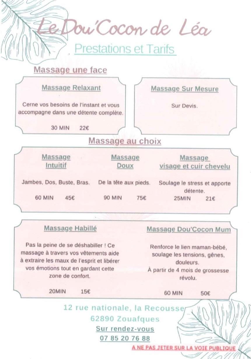 Flyer le dou cocon de lea