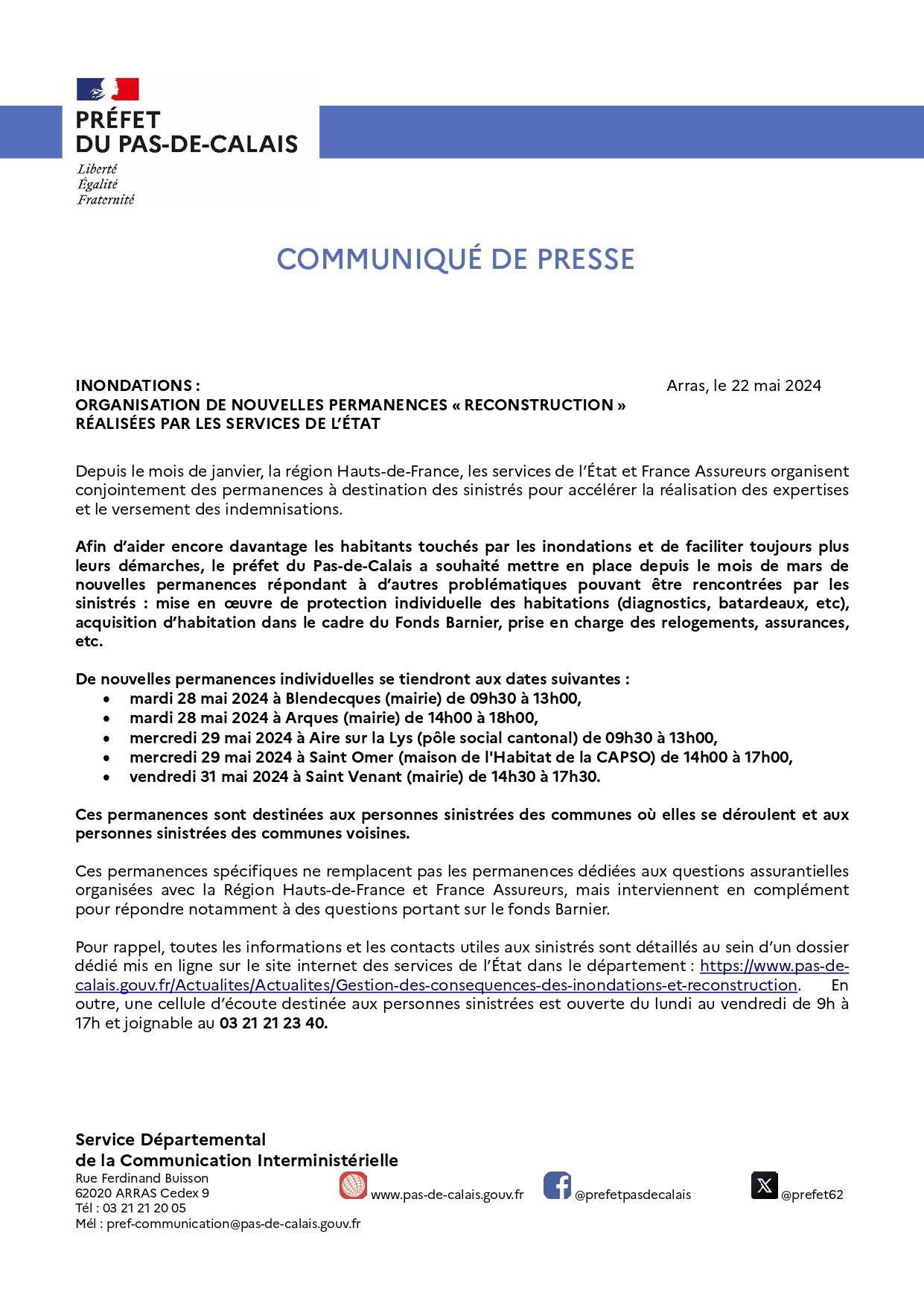Inondations organisation des nouvelles permanences reconstruction page 0001