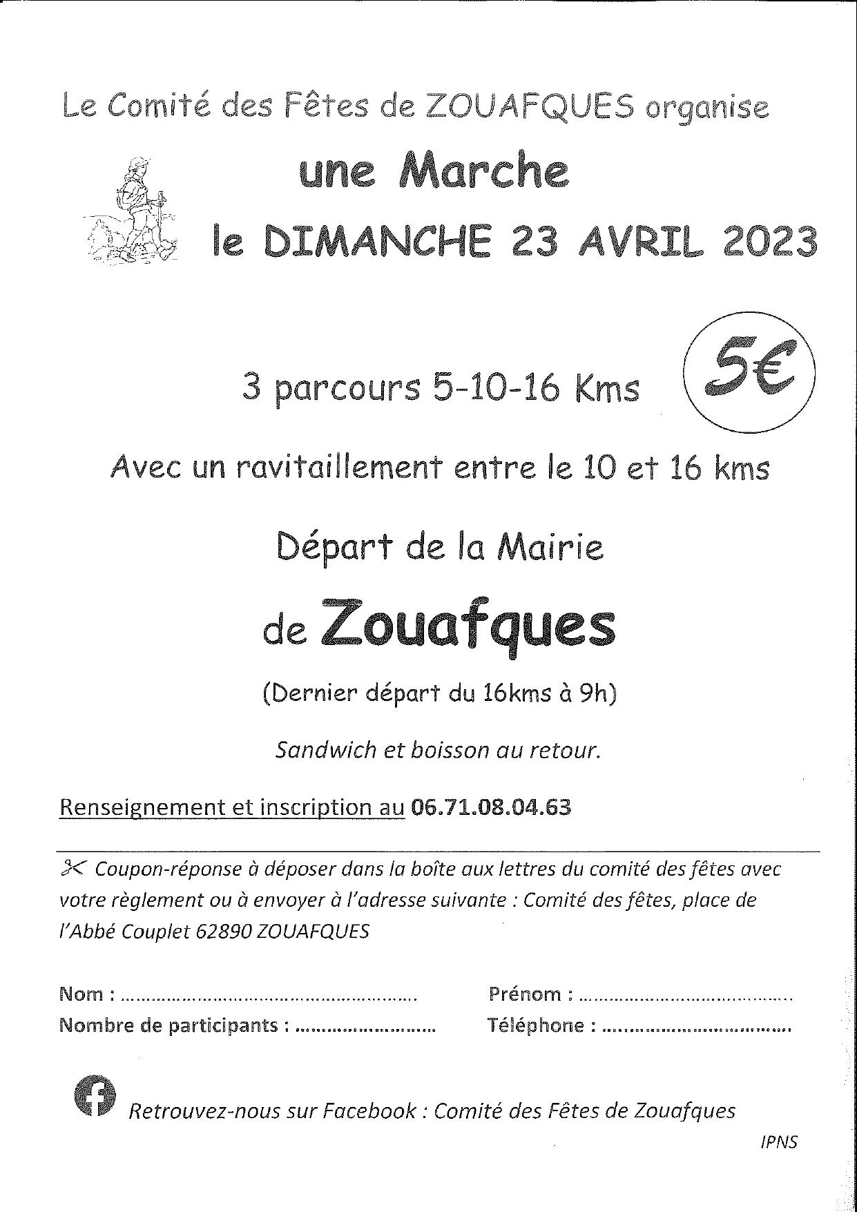 Marche 23 avril 2023