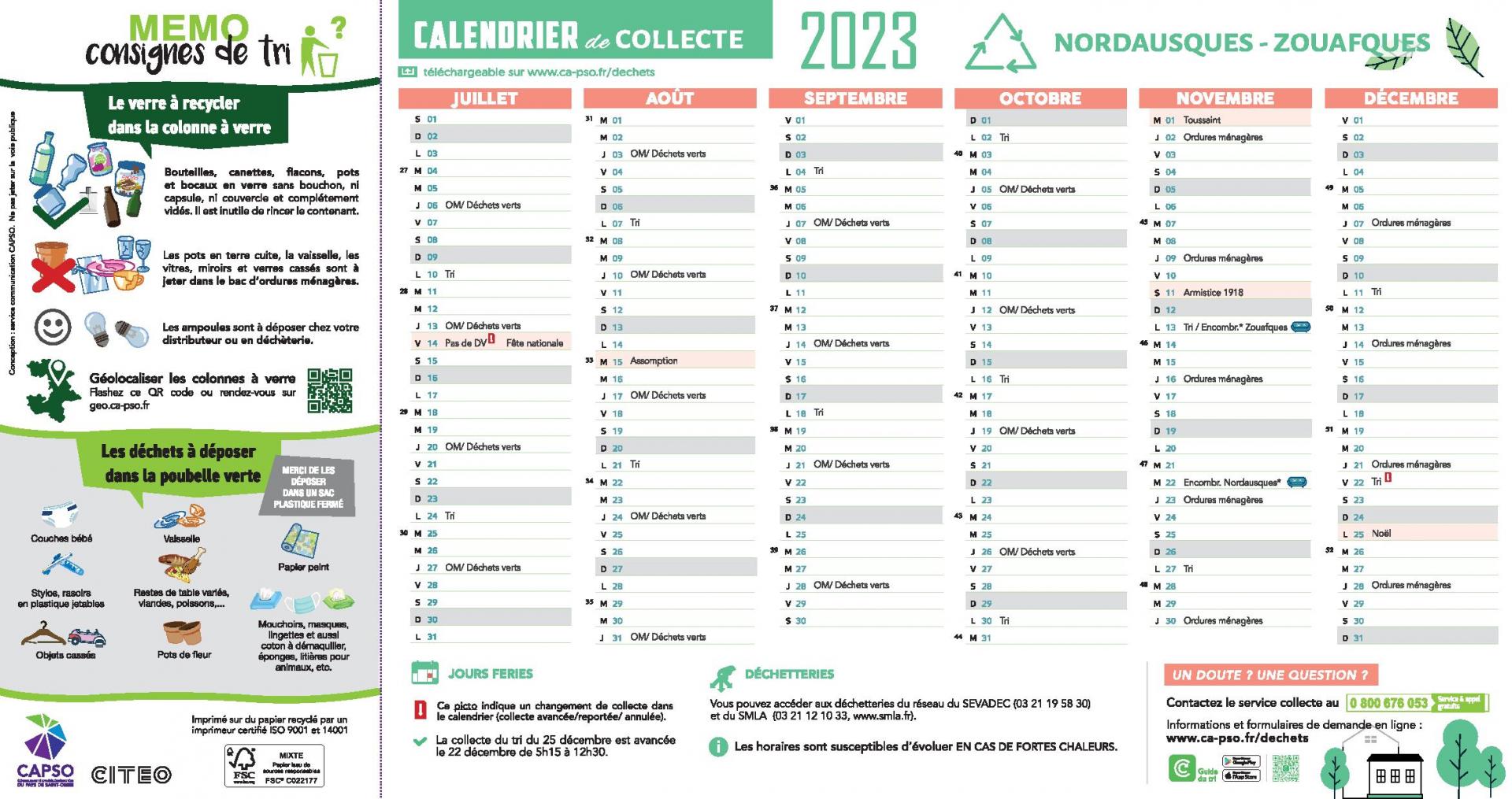 Nordausques zouafques calendrier de collecte 2023 page 002