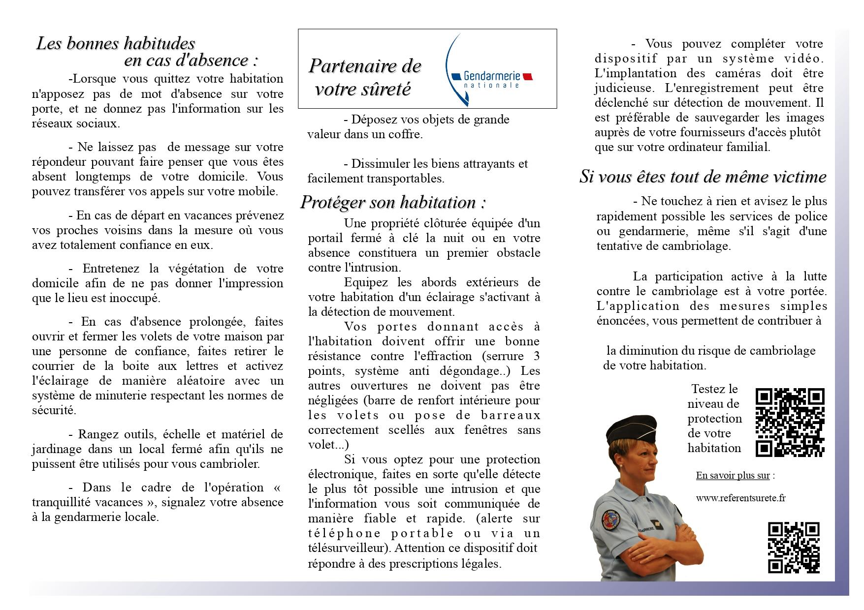 Plaquette information cambriolage residence principale page 0002