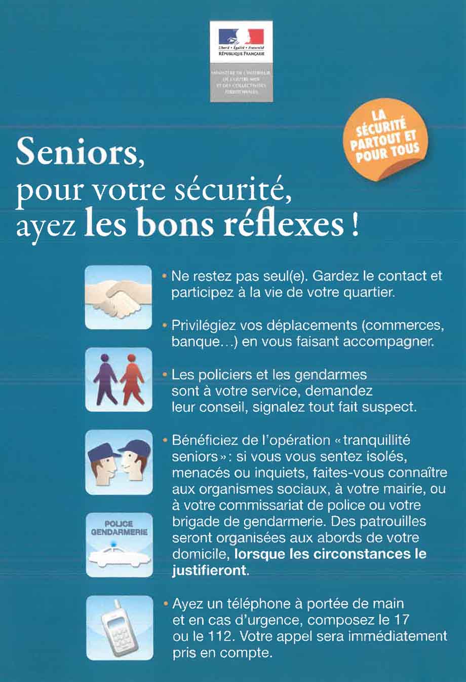 Seniors ayez les bons reflexes