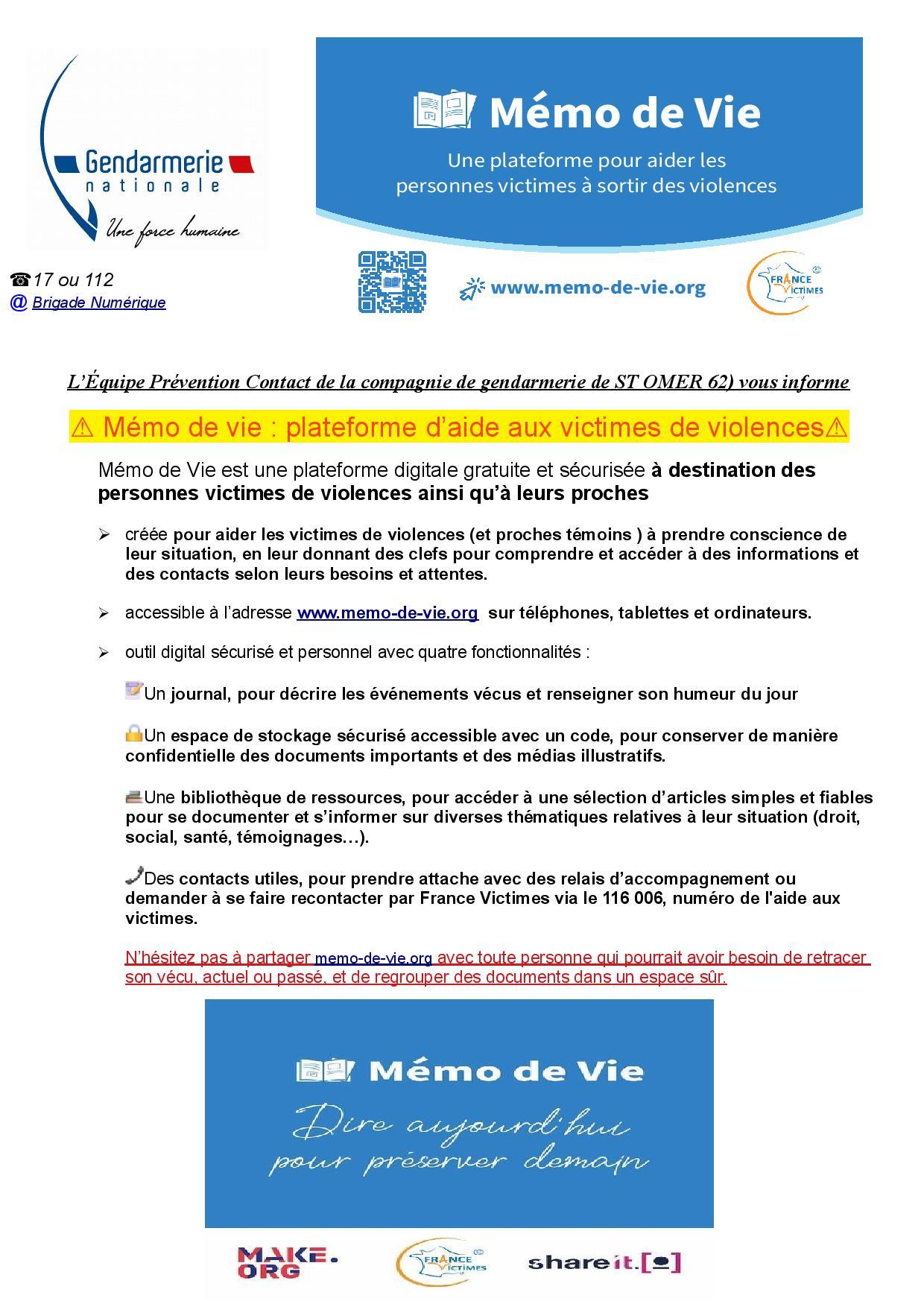 Sensibilisation plateforme mdv